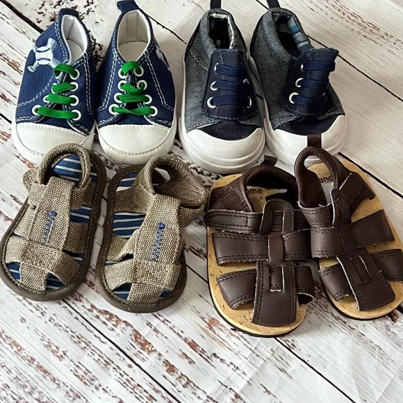 Kids Casual Sneakers and Sandals Set - Picture 1 of 5